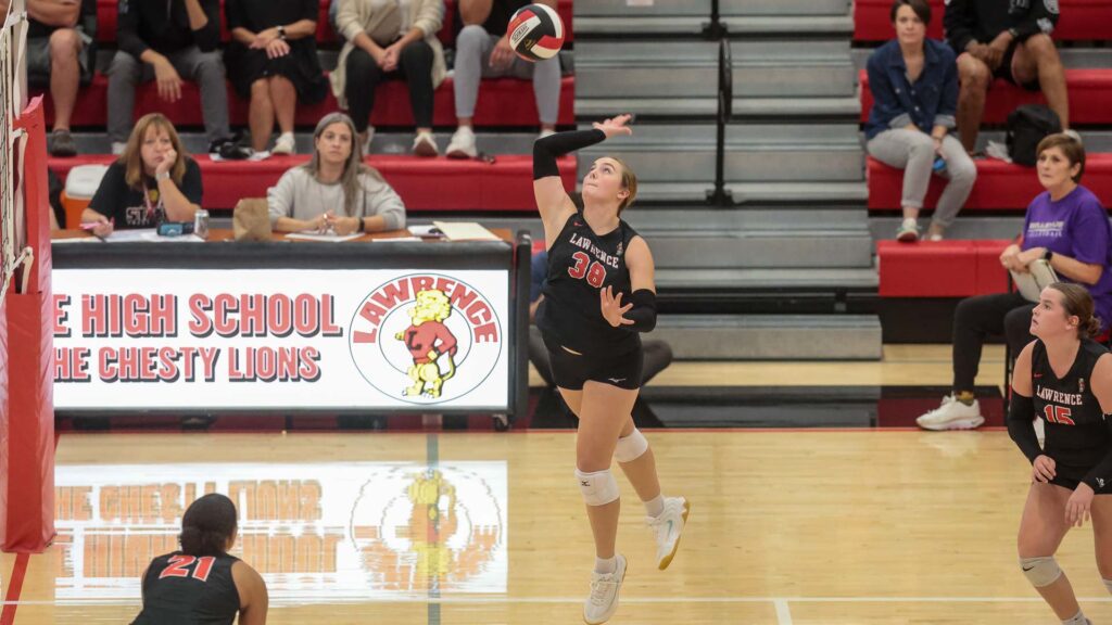 Lawrence volleyball vs. Shawnee Mission Northwest-12
