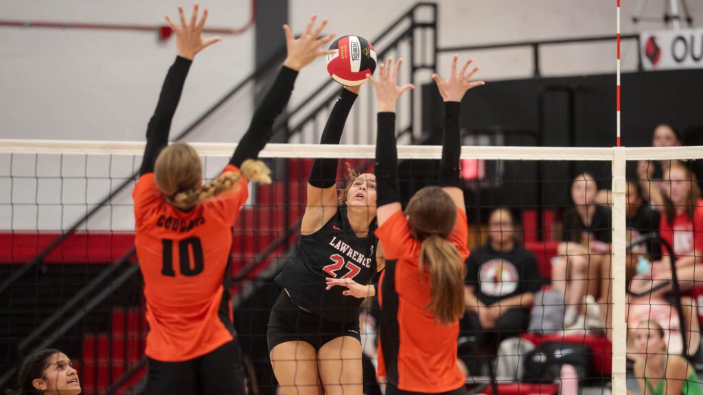 Lawrence volleyball vs. Shawnee Mission Northwest-16