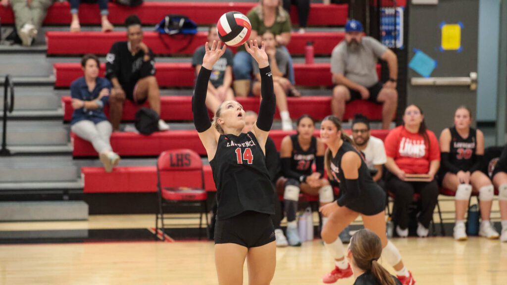 Lawrence volleyball vs. Shawnee Mission Northwest-7