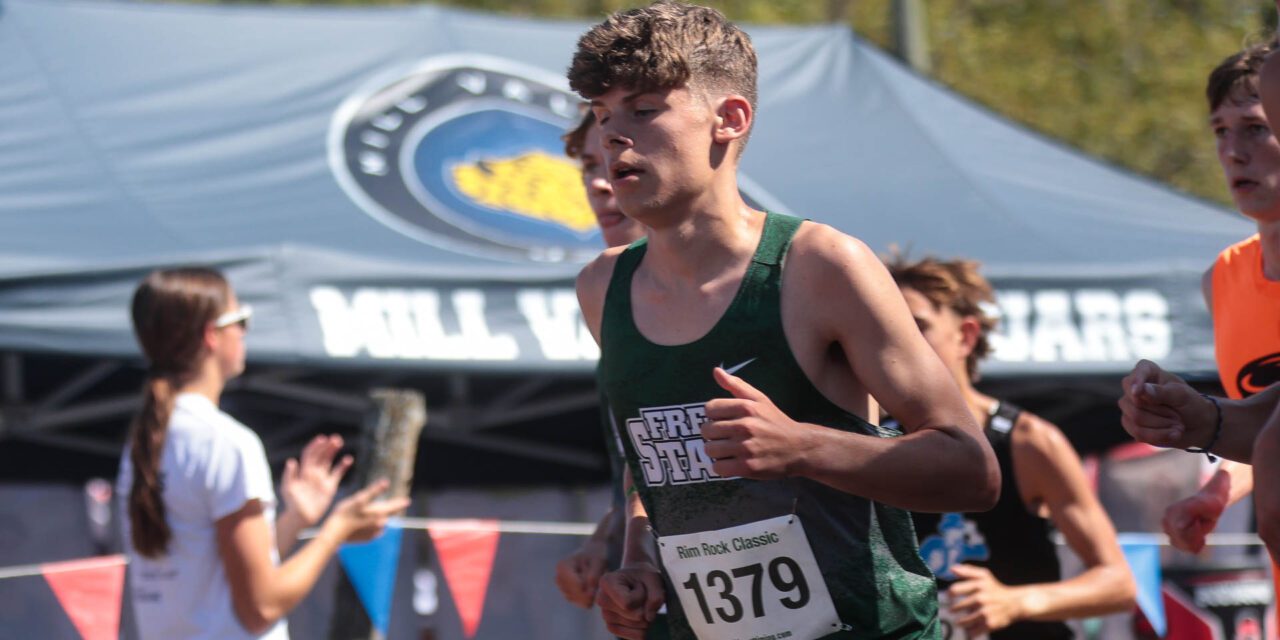 Free State boys cross country squad places runner-up in Sunflower League championship meet at Rim Rock; Lawrence High’s Schwartz posts strong showing